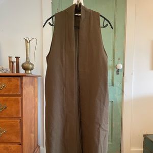 Only child bolinas duster vest OS green wool